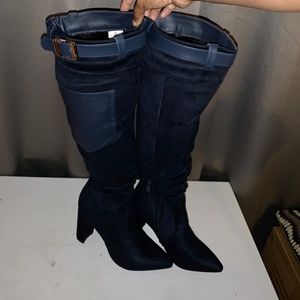 NEW! Over The Knee Boots, DREAM PAIRS Women's Chunky Heel Stretchy Size 7.5M